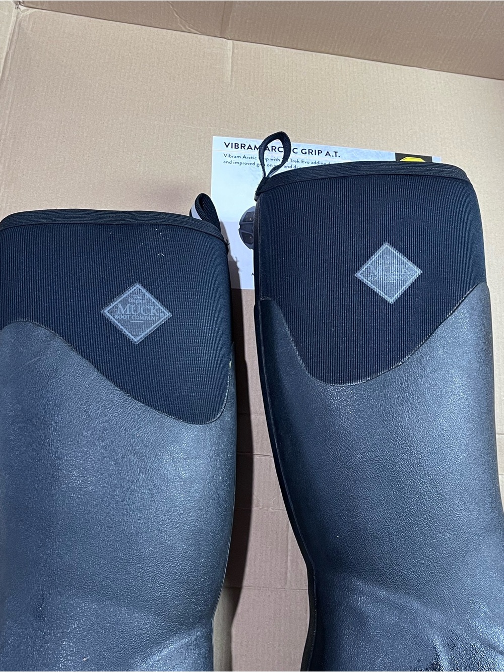 The Original Muck Arctic Ice Grip Vibram Men's Black Tall Waterproof Boots - Picture 6 of 10